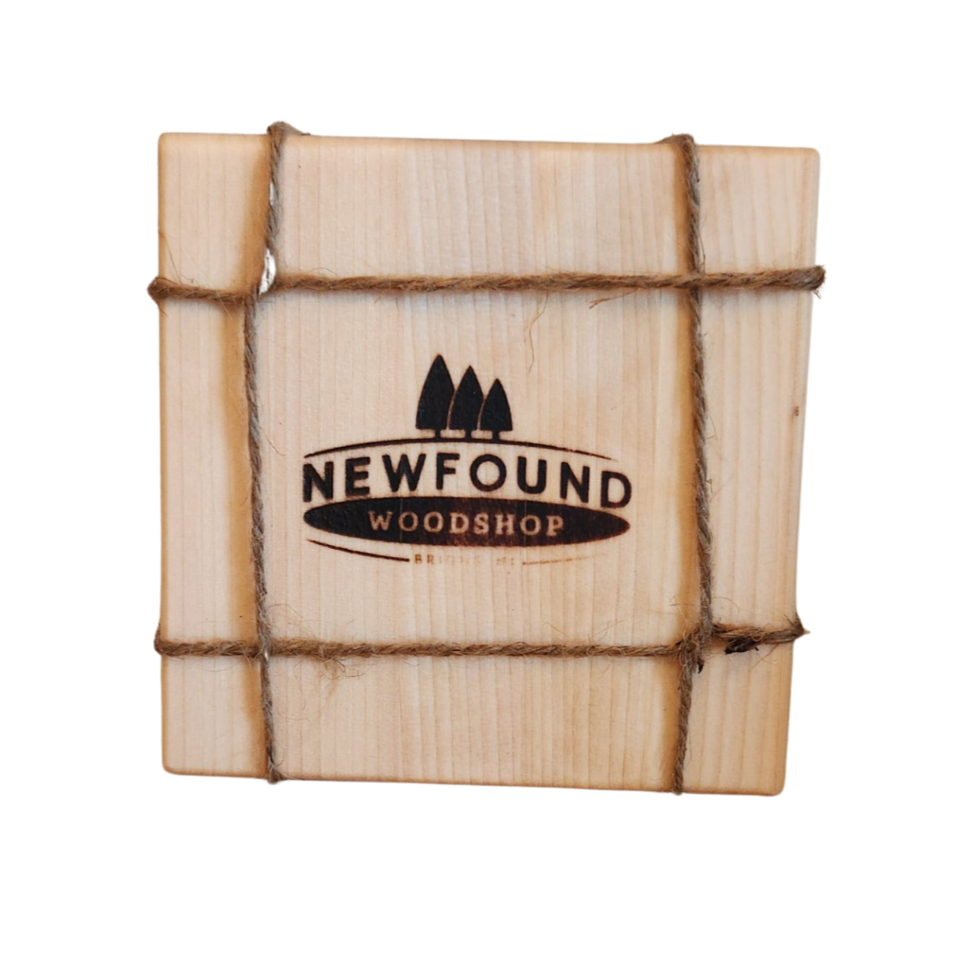 Wooden Coasters, Set of 4.
